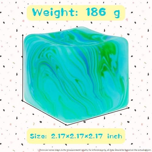 Fidget Toys Squishy Stress Cube, Stress Balls for Kids Adults Squishies Stress Relief, Ice Squishy Cube Sugar Balls, High Density Squeeze Balls for Students Calming thumbnail 3