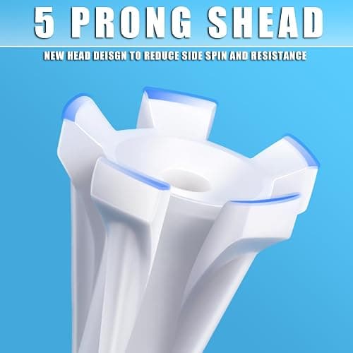CHAMPKEY Advanced 5-Prong Plastic Golf Tees 120 or 100 Pack - 50% Ball Contact Surface Optimization with Longer Distance Performance Golf Tees Plastic thumbnail 3