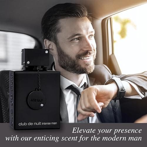 Micasa Fragrances Club De Nuit Intense Perfume For Men 3.4 oz EDT Spray Eau de Toilette - Gift Set Pack with Scented Soy Candle and Empty Travel Perfume Atomizer thumbnail 2