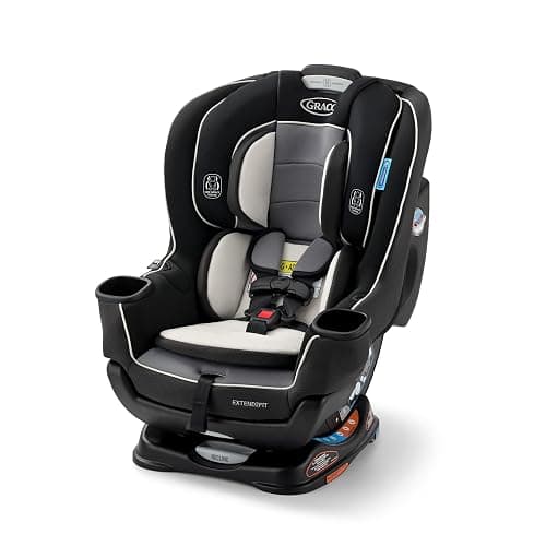 Graco Extend2Fit Convertible Baby Car Seat, Rear and Forward Facing, Adjustable Extension Panel for Extra Legroom, Gotham - Image 1
