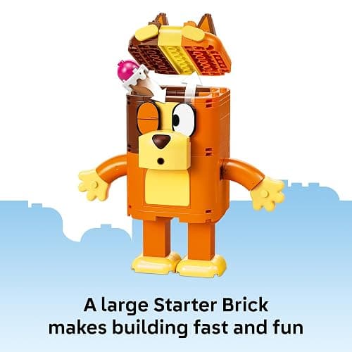 LEGO Bluey Brick-Built Bluey Family - Building Toy for Girls & Boys, Ages 5+ - Figures for Play or Display - Kids Bedroom or Desk Decor - Gift for Birthdays - 11217 thumbnail 3