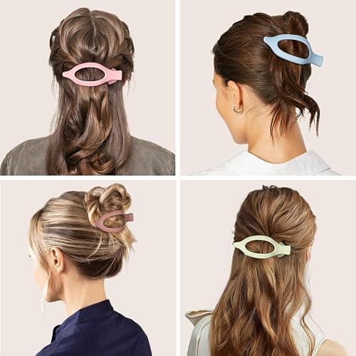 8 Pcs Flat Hair Clips for Women Girls, Flat Claw Clips for Thick Thin Hair, Hair Accessories Barrettes thumbnail 5