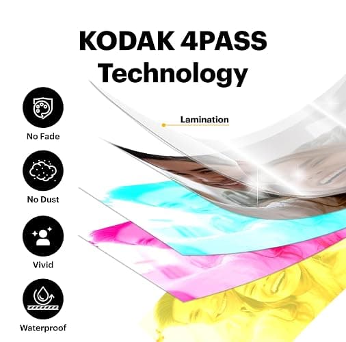 KODAK Dock Plus 4x6'' Photo Printer, 50 Sheets, Docking & Bluetooth Smartphone Printer for iPhone & Android, Instant Color Prints, 4PASS Dye Sublimation thumbnail 3