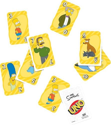 Mattel Games UNO The Simpsons Card Game for Kid, Adult & Family Nights, Parties, Travel & Camping, Toy Collectible Inspired by The Series thumbnail 4