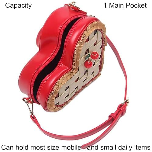 Lyuxhetaokdiq Women PU Leather Unique Novelty Weird Shape Crossbody Shoulder Bag Handbag Purse for Girls thumbnail 4