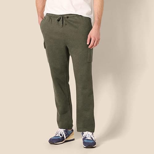 Amazon Essentials Men's Cargo Fleece Sweatpant with Open Hem thumbnail 6