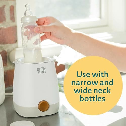 The First Years Baby Bottle Warmer and Sterilizer - Pacifier and Bottle Nipple Sanitizer - Feeding Baby Essentials for Formula or Breast Milk - Holds Multiple Sizes thumbnail 6