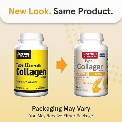 Jarrow Formulas® Type II Collagen Complex 1000 mg Supplements, Supports Skin and Joint Health, 60 Capsules, 30 Day Supply thumbnail 2