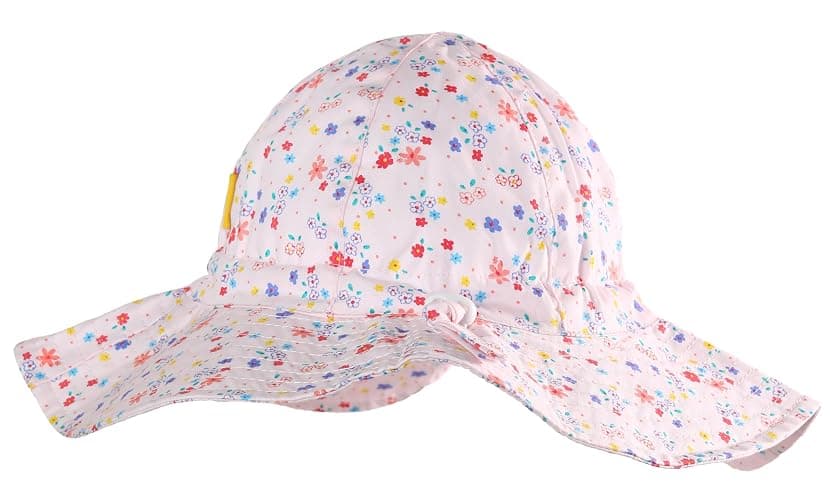 DASMINI Baby Girls Sun Hat Cute Flower Toddler Summer Outdoor Infant Beach Wide Brim Flowers and tie dye thumbnail 3