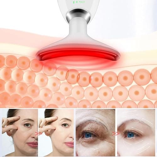 Facial Massager,7 Color LED Light Therapy for Face and Neck,Portable Beauty Skin Care Tools thumbnail 4