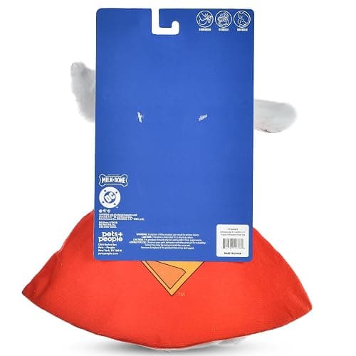 DC Comics Superman Krypto The Superdog Plush Dog Toy – Soft Squeaky Dog Toy with Crinkle Sounds, Cape & Milk-Bone Treat Design, 7.5 Inch thumbnail 9