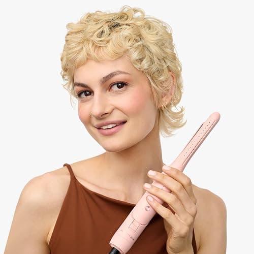 Wavytalk 0.65" Pencil Flat Iron, Cool Curl Pencil, Small Airflow Styler and Straightener for Short Hair, Pixie Cut and Edges, Curling Iron for Short Hair with 360º Cool Airflow for Long-Lasting Hold thumbnail 6