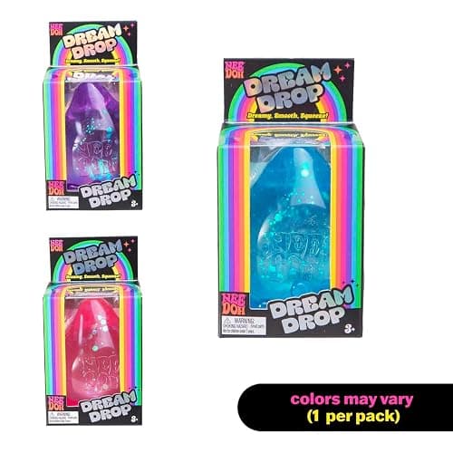 Schylling NeeDoh Dream Drop - Sensory Toy with Groovy Goo Filling - Three Random Colors - Ages 3 and Up - 3 Pack thumbnail 5