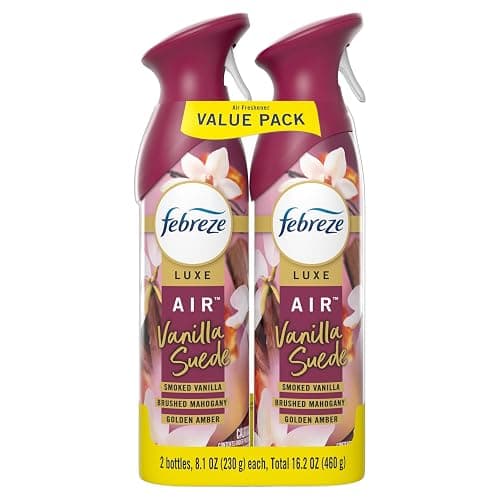 Febreze Air Mist, Air Freshener Spray, Odor Fighting Room Spray, Deodorizer for Home Bathroom Kitchen Office Apartment Dorm Room Classroom, Vanilla Suede, 8.1oz, 2ct thumbnail 10