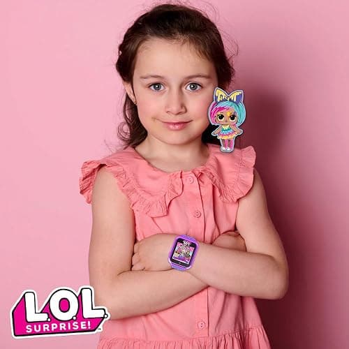 Accutime LOL Surprise! Kids Smart Watch - Interactive Touchscreen with Games, Selfie Camera, Step Tracker, Alarm, and Interchangeable Printed Silicone Straps - Fits Wrists 5.5" to 8.0" thumbnail 5