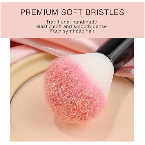 Makeup Brushes, VANDER 32pcs Makeup Brush Set Professional Soft Synthetic Foundation powder concealer blending Make up Brushes, eye shadow blush face brush set, Pink thumbnail 7
