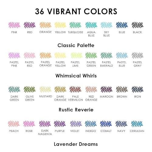 Grabie Erasable Gel Pens, Medium Point 0.7 mm Erasable Pens, Make Mistakes Disappear for Drawing Writing Planner, Pack of 36 Assorted Colors thumbnail 9