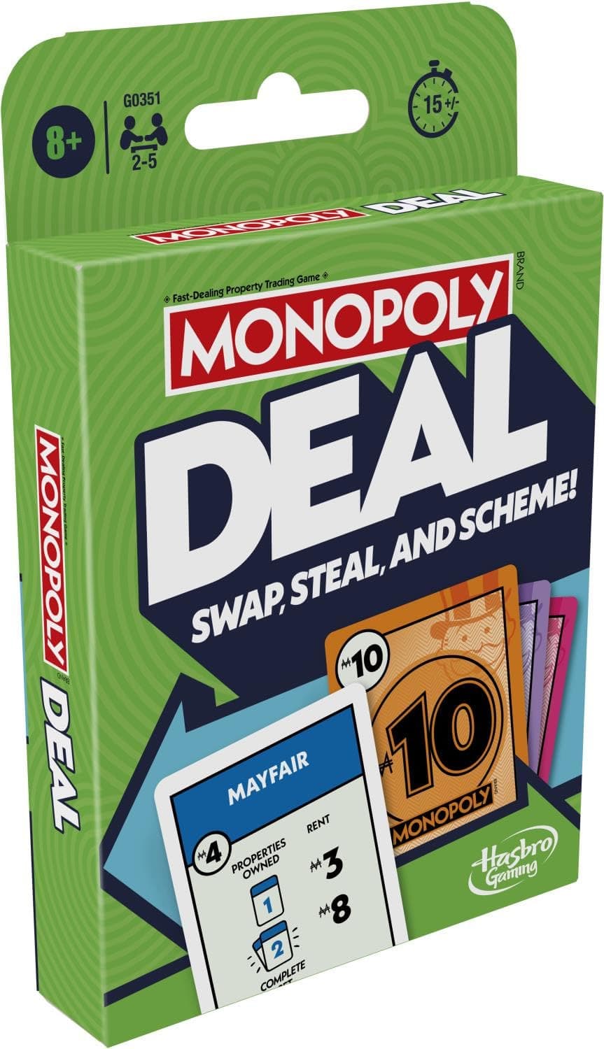 Hasbro Monopoly Deal Refresh Card Game for Childrens - Image 1