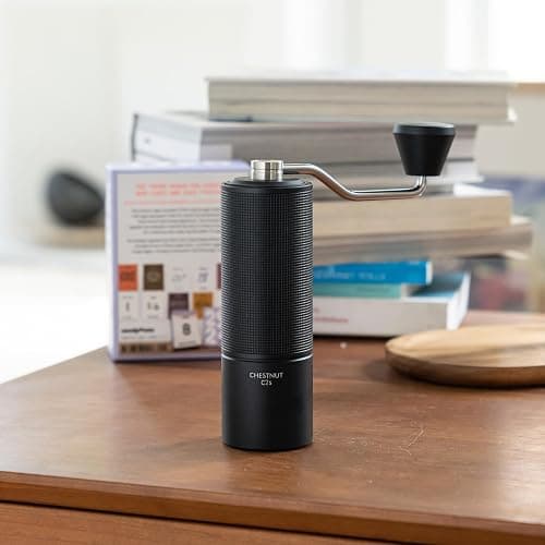 TIMEMORE Chestnut C2S Manual Coffee Grinder Stainless Steel S2C Conical Burr Coffee Grinder, Capacity 25g Hand Coffee Bean Grinder, Double Bearing Positioning, Black thumbnail 2