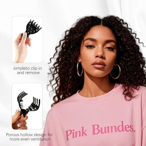 Foaryoer Root Lifting Hair Clips for Volume Curly Hair Clips Volume Root Clips No Crease Hair Root Lifting Clips for Bouncy Curls thumbnail 6
