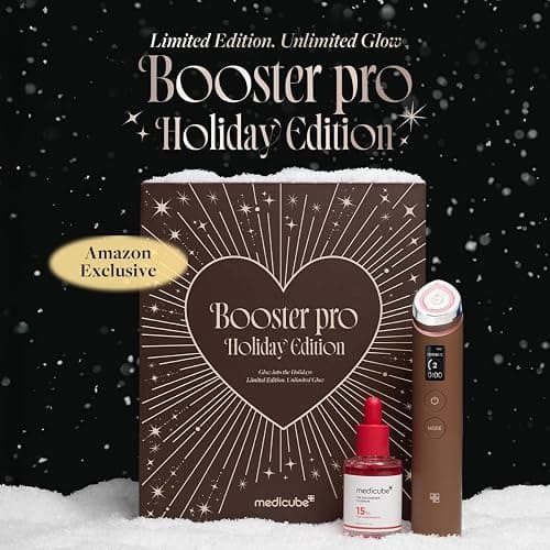medicube Booster Pro Holiday Gift Set, Amazon Exclusive | Limited Mocha Booster Pro + TXA Niacinamide Serum | Gift for Women & Men | Perfect for Holiday Gifting & Self Care | Korean Skin Care Kit thumbnail 2