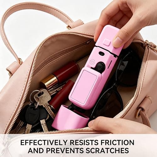 Easy Hood Protective Case for DJI Osmo Pocket 3/Xtra Muse Camera(Pink) | Camera Cover Set with Lens Protector Cover,Anti-Loss Strap,Mic Protector,Soft Silicone,Anti-Scratch,Slim Fit Skin Accessories thumbnail 7