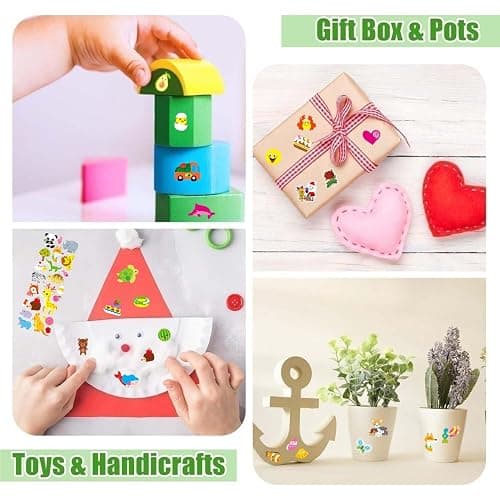 24 Sheets 3D Puffy Stickers for Kids Toddlers Bulk, Small Children Party Bag Sticker Variety Pack for Preschool Teacher, Boy Girl Rewards Crafts Scrapbooking Gifts (Dinosaur Animal Car Flower Heart) thumbnail 5