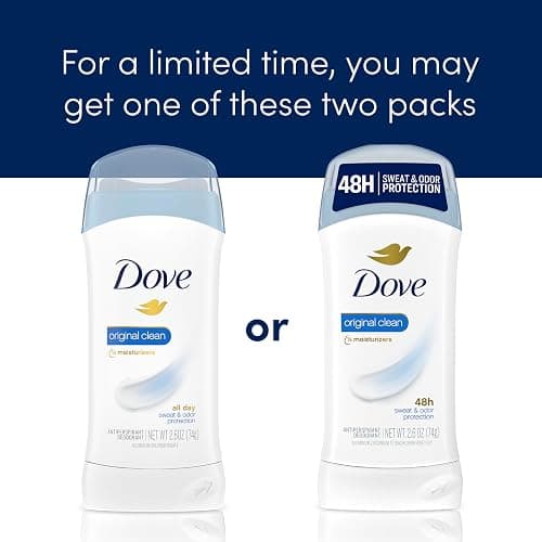 Dove Invisible Solid Antiperspirant Deodorant Stick 2 Count Original Clean, for Women, For All Day Underarm Sweat & Odor Protection 2.6 oz thumbnail 3