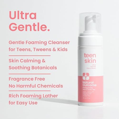 Natural Outcome Teen Skin Ultra Gentle Kids Face Wash, 5 oz thumbnail 2