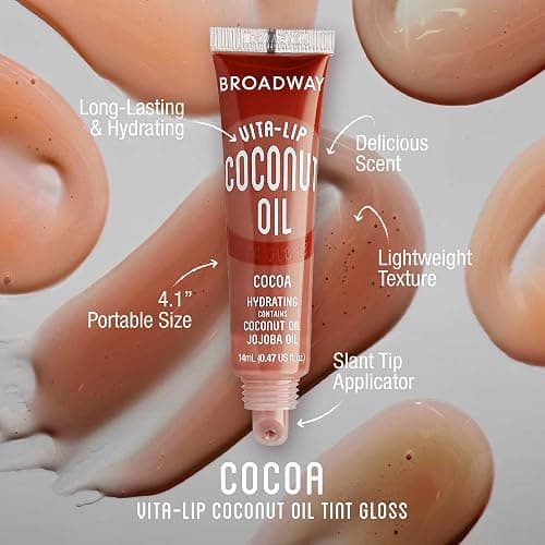 Ruby Kisses Broadway Vita-Lip Tinted & Clear Lip Gloss Set (6 Pack) Ultra-Hydrating & Soothing Formula with Vitamins, High-Shine Non-Sticky Finish Lip Balm, 3 Pcs Watermelon + 3 Pcs Grape Seed thumbnail 2