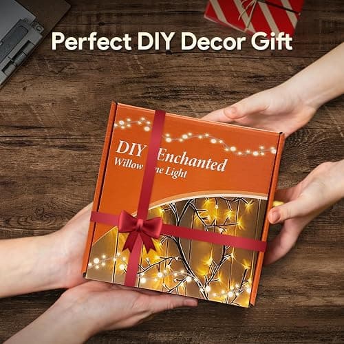 Enchanted Willow Vine Lights with Remote, Christmas Swags Decorations Indoor Room Decor, 18 Branches 144 LEDs Lighted Willow Vine Lights for Walls Bedroom Home Decor thumbnail 7