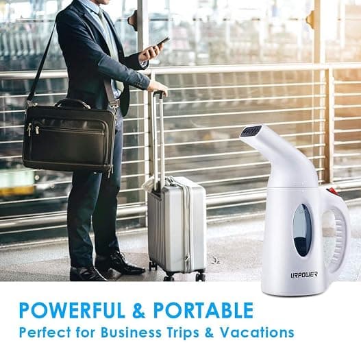 URPOWER Steamer for Clothes Steamer, Portable Handheld Garment Fabric Steamer Fast Heat-up Powerful Clothes Steamer with High Capacity for Home and Travel - Not for Abroad thumbnail 7