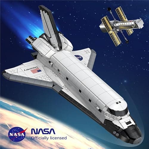 NASA Space Shuttle Discovery Model 1:85 Scale Official Licensed Building Set with Hubble Telescope C56052W thumbnail 2