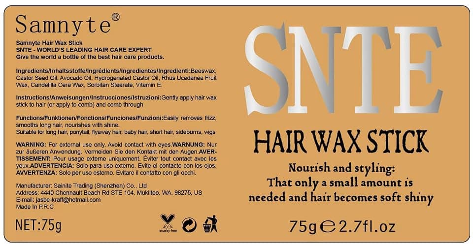 Hair Wax Stick & Slick Back Hair Brush – Frizz Control for Women & Kids, Non-Greasy & No Residue – Smooths Flyaways, Creates Sleek Ponytails & Buns – Styling Accessories & Teen Girl Gifts Trendy Stuff thumbnail 9