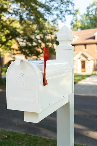 Architectural Mailboxes Whitley Plastic Mailbox Post, Compatibility Code A, B, C, WP000WAM, White thumbnail 10