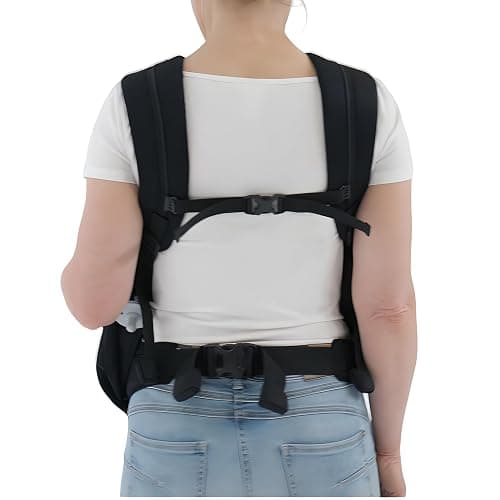 Weego Twin - The Original Baby Carrier for Twins from Birth (from 1,800 Grams) - Easy to Use, Ergonomic, Oeko-TEX 100 - Baby Carrier Bag Simply Black thumbnail 8
