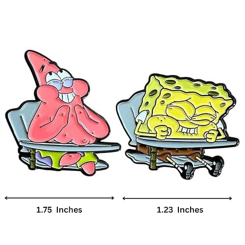 SpongeBob and Patrick Laughing In Class - SpongeBob Squarepants Collectible Enamel Pinset thumbnail 4