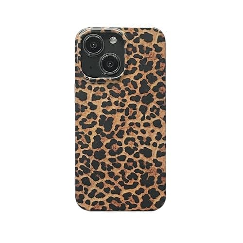 owwiktten Brown Cheetah Print Leopard Phone Case for iPhone 15 6.1 inch Retro Trendy Luxury Matte Slim Protective Cool Girls Women Funda Cover for iPhone 15 - Image 1