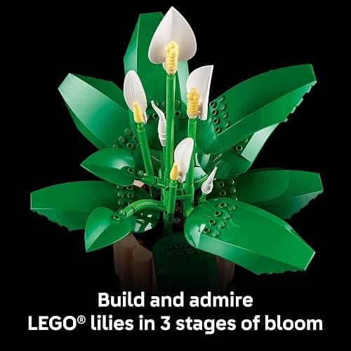 LEGO Botanicals Peace Lily Flower Building Set for Adults - Gifts for Birthdays - DIY Bedroom, Book Shelf & Office Decor for Women & Men, Ages 18+ - Artificial Flowers Crafting Kit - 11504 thumbnail 4