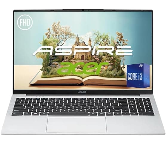 acer Aspire 3 Slim Laptop with Office 365 for The Web - Backlit Keyboard - Intel Core I3-1305U Processor - 8GB RAM - 256GB SSD - 15.6" FHD - Windows 11 no Mouse - Image 1