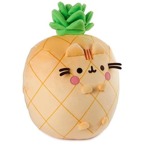 GUND Pusheen Pineapple Scented Squisheen Plush, Squishy Toy Stuffed Animal for Ages 8 and Up, Yellow, 11” thumbnail 4