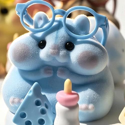 6-Pack Handmade Taba Squishy Hamster Toy, Cute Squishy Hamster Fidget Toy, Realistic Hamster Toy, Soft Silicone Mochi Furry Toy, Stress Relief Gift for Adults & Kids, Sensory Anxiety Plushie(6 colors) thumbnail 9