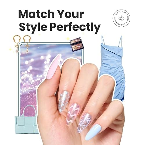 Beetles Glitter Nail Polish Set, 6 Colors Pastel Quick Dry Nail Polish | Pearl Regular Nail Polish, Long Lasting Shine DIY Manicure Gift for Women Girl - Nails Art thumbnail 6