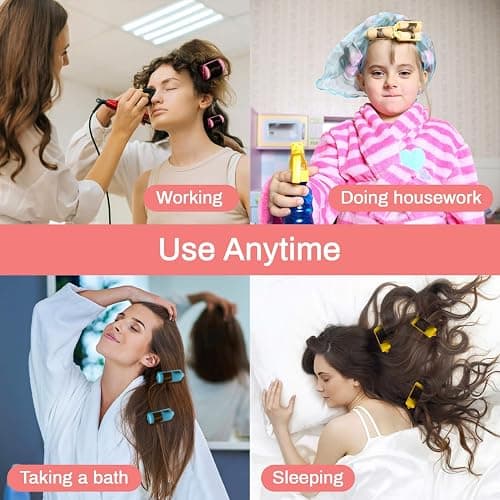 MAQIHAN 36PCS Foam Hair Rollers - Sponge Rollers for Heatless Hair Curler for Short/Long Curling Sleep rolos para cabello Jumbo Large Sponge Curlers Soft Sleeping Thin Hair Curl Overnight rulos thumbnail 6
