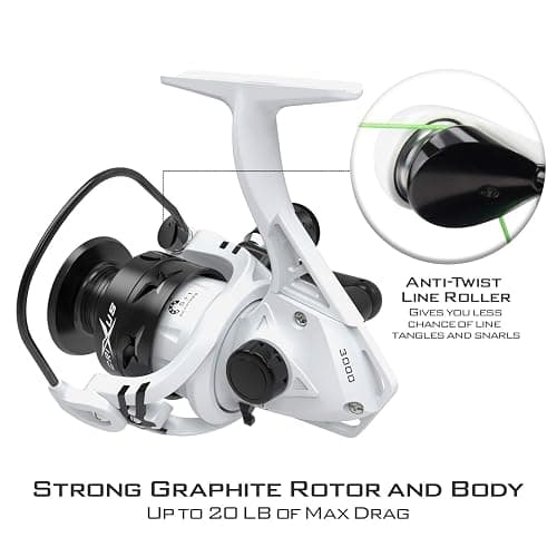 KastKing Crixus Fishing Rod and Reel Combo, High Performance Spinning & Baitcaster Combo, IM6 Graphite 2Pc Blanks, Zirconium Oxide Rings, SuperPolymer Handle, Lightweight Reel with Aluminum Spool thumbnail 7
