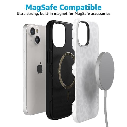 Casely iPhone 15 Case | Into The Wild | White Snow Leopard | Bold Protective Case Design | Compatible with MagSafe thumbnail 7