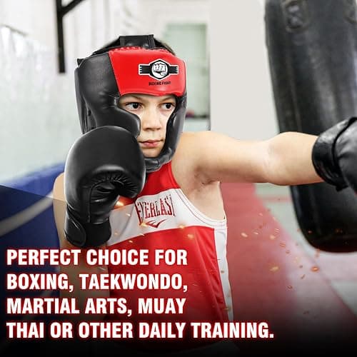 2 Pack & 1 Pack Boxing Headgear - Sparring Safety Head Guard for MMA, Kickboxing, Muay Thai, Boxing - Men, Women, Kids thumbnail 7