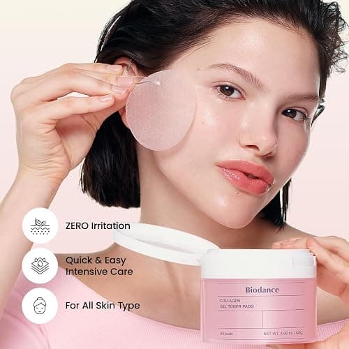 Biodance Collagen Gel Toner Pads, Pore Minimizer for Face, Improving Elasticity, Plumping Toner Pads for Sensitive Skin, Korean Skincare, Stocking Stuffers for Teen Girlsㅣ4.93 fl.oz.(140g)*60Pads thumbnail 6