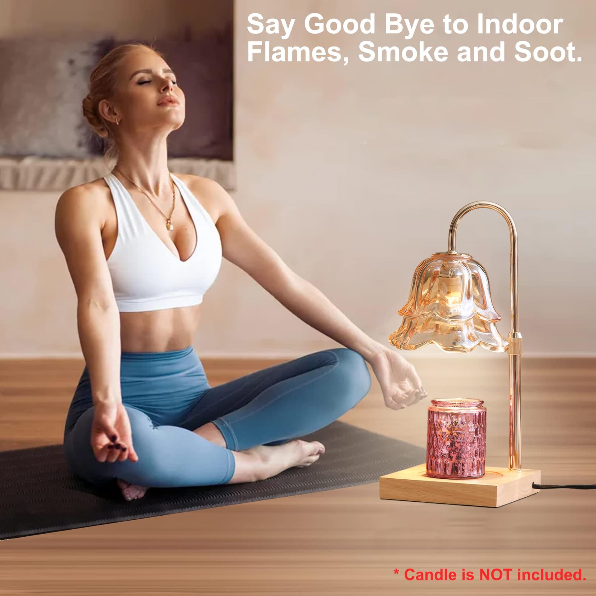 Flower Candle Warmer Lamp Australian Plug with Timer & Dimmer thumbnail 6