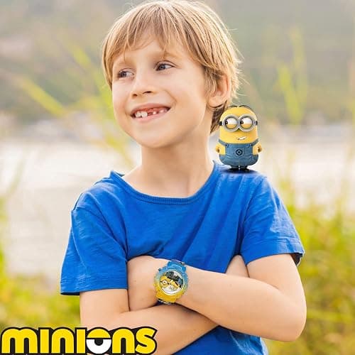 Minions Kids Watch – Flashing Dial Lights, LCD Display, Adjustable Comfortable Strap, Collectible Tin – Perfect for Boys and Girls thumbnail 4